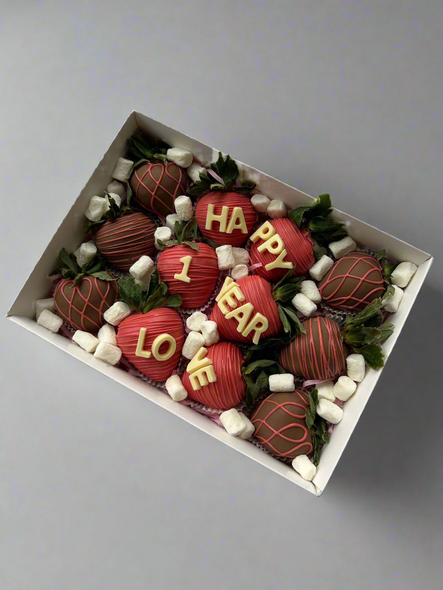 Chocolate dipped strawberries for anniversary