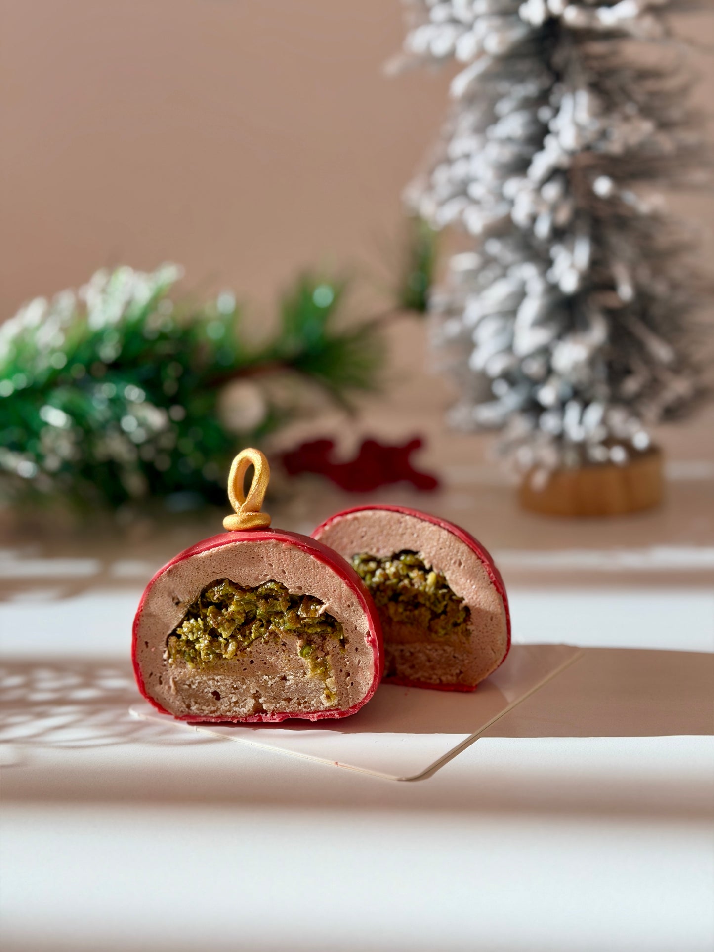 *Set of 3 Christmas Mousse Desserts – Holiday Dessert Trio Gift Box