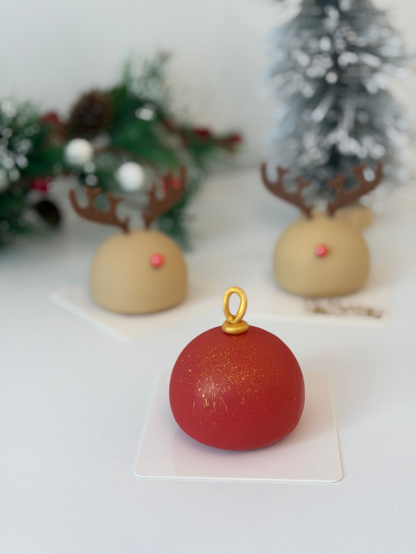 *Set of 3 Christmas Mousse Desserts – Holiday Dessert Trio Gift Box