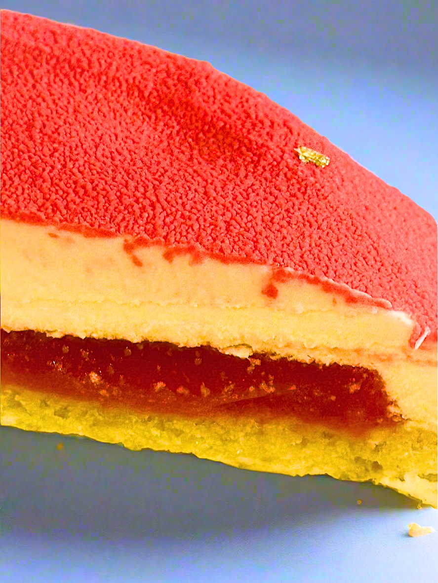 mousse cake showcasing filling 