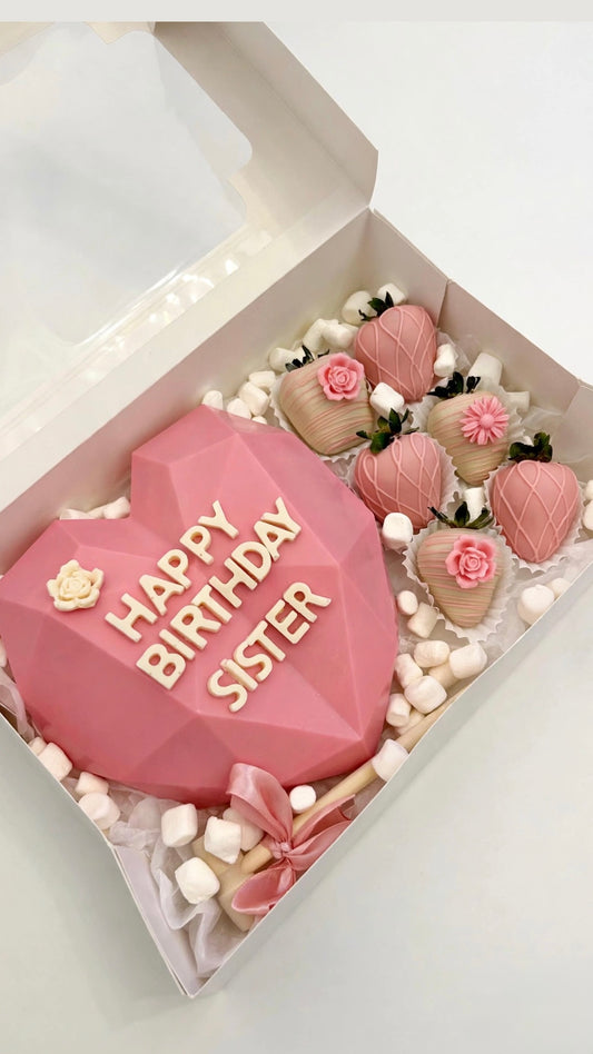 Sister's Sweet Surprise – Birthday Smash Heart Box