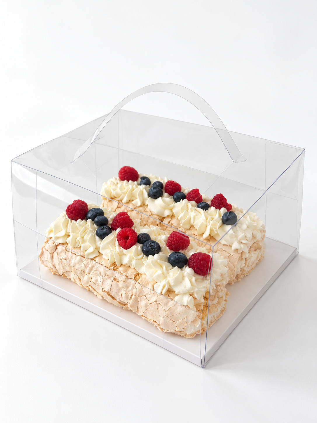Meringue Roulade cake