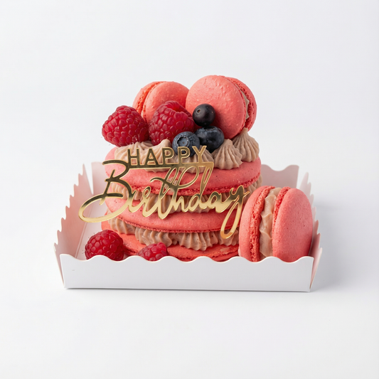 Macaron cake Happy Birthday