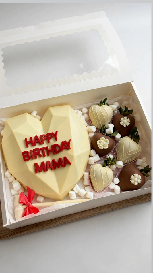 Mom's Sweet Surprise – Birthday Smash Heart Box