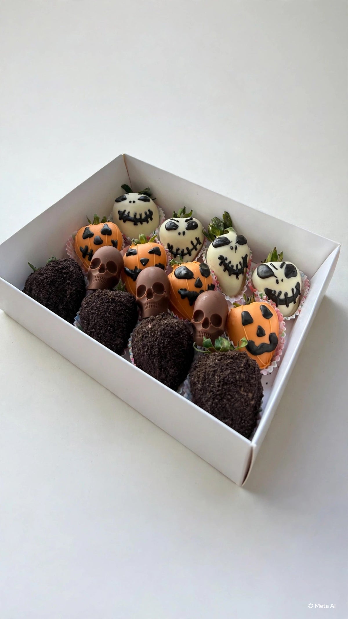 Spooky Skulls – Chocolate-Covered Strawberries
