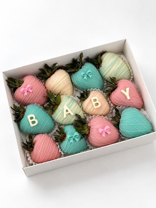 Baby Shower Chocolate-Covered Strawberries