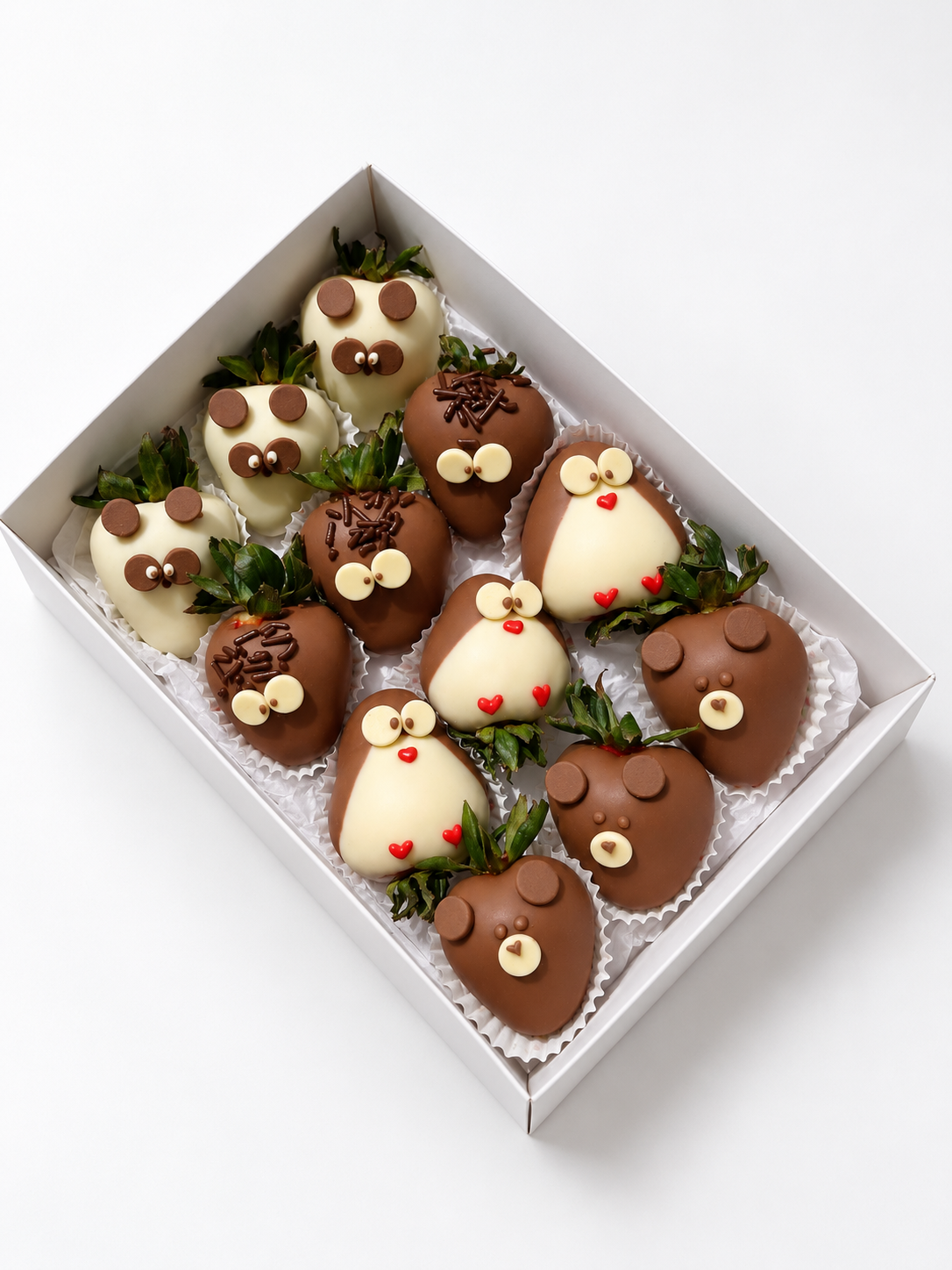 Cute Animal Chocolate-Covered Strawberries