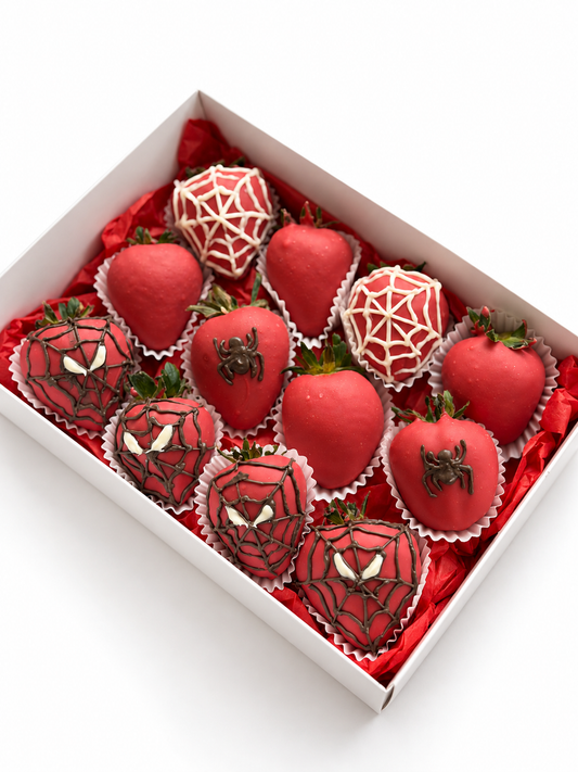 Spiderweb Chocolate-Covered Strawberries